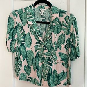Forever 21 Floral Button Up